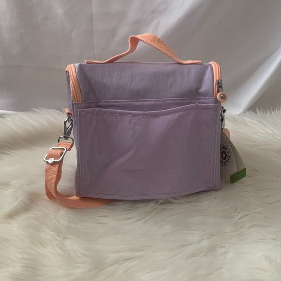 KIPLING New Kichirou Insulated Lunch Bag in Endless Lilac/Coral - Picture 4 of 6